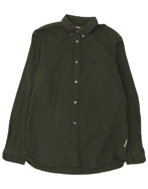 French Connection Chemise Homme XL Vert Coton
