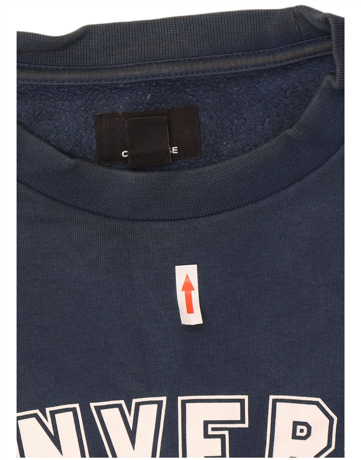 Converse Sweat-shirt graphique pour hommes, petit, bleu marine