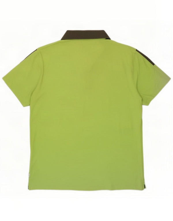 Calvin Klein Mens Rugby Polo Shirt Large Green Cotton