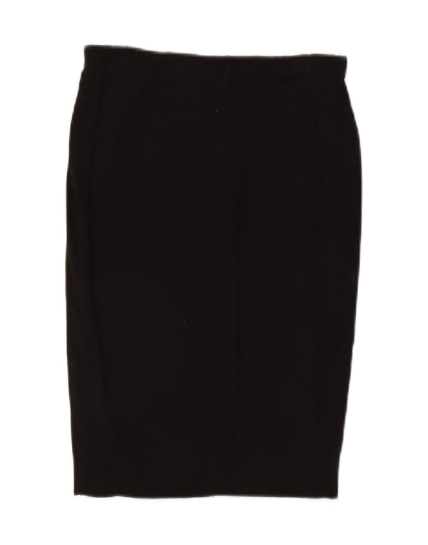 Jupe Crayon Femme Zara Medium W28 Coton Noir