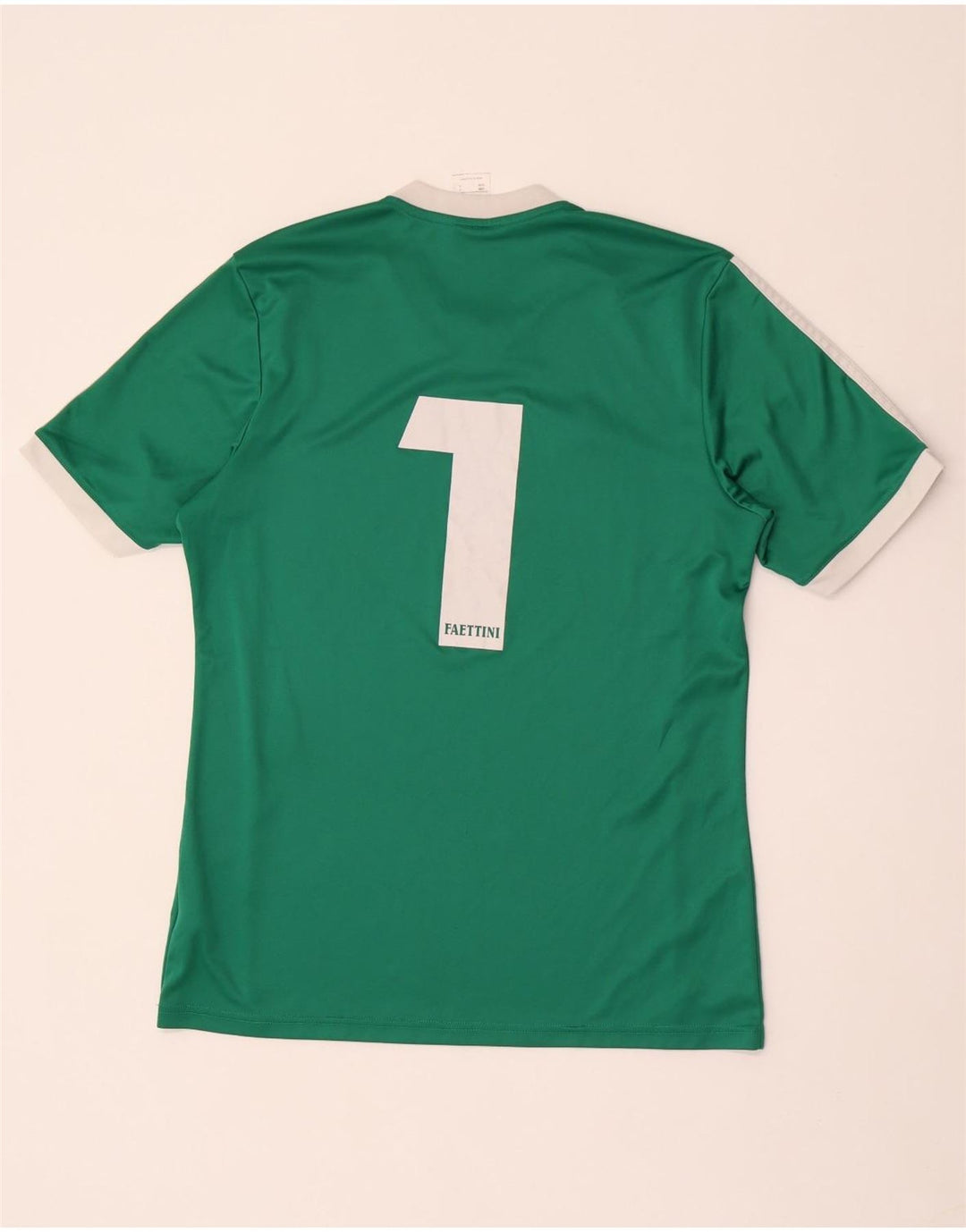 Adidas Homme Climalite Graphic T-Shirt Top Vert Moyen Rayé Polyester