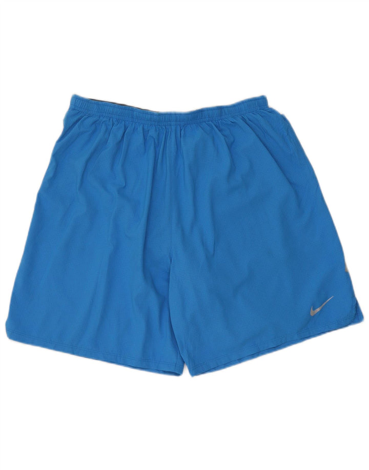 Short de sport Nike Dri Fit pour hommes, grand, bleu, polyester