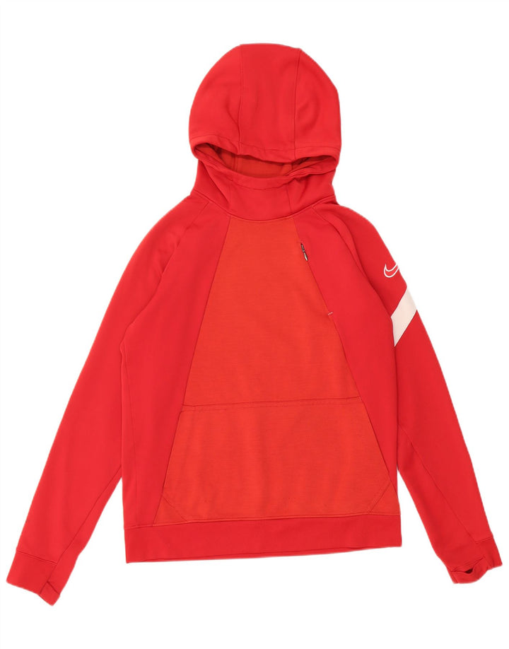 Nike Garçon Dri Fit Sweat à capuche 12-13 ans Grand Rouge Polyester