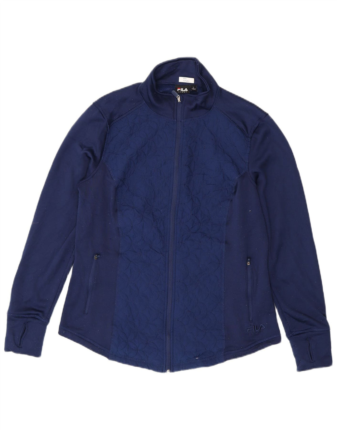 FILA Veste de survêtement pour femme UK 16 Large Bleu Marine Polyester