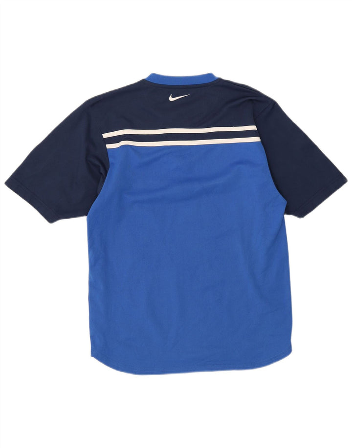 Nike T-shirt pour homme en polyester color block Petit Bleu