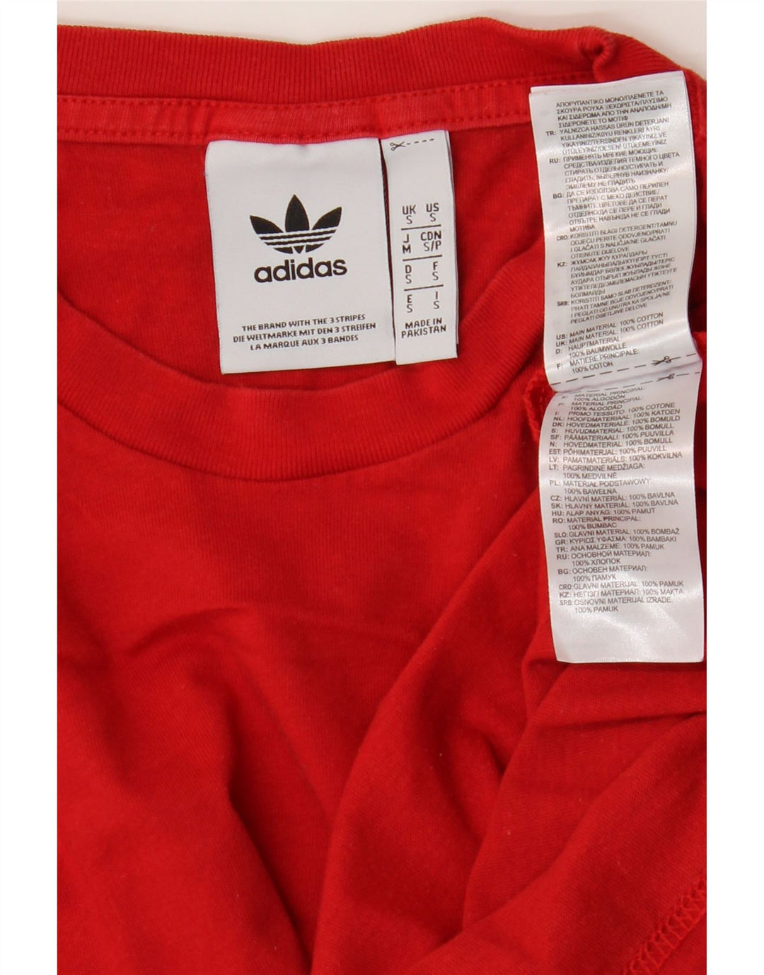 Adidas T-Shirt Homme Haut Petit Rouge Coton