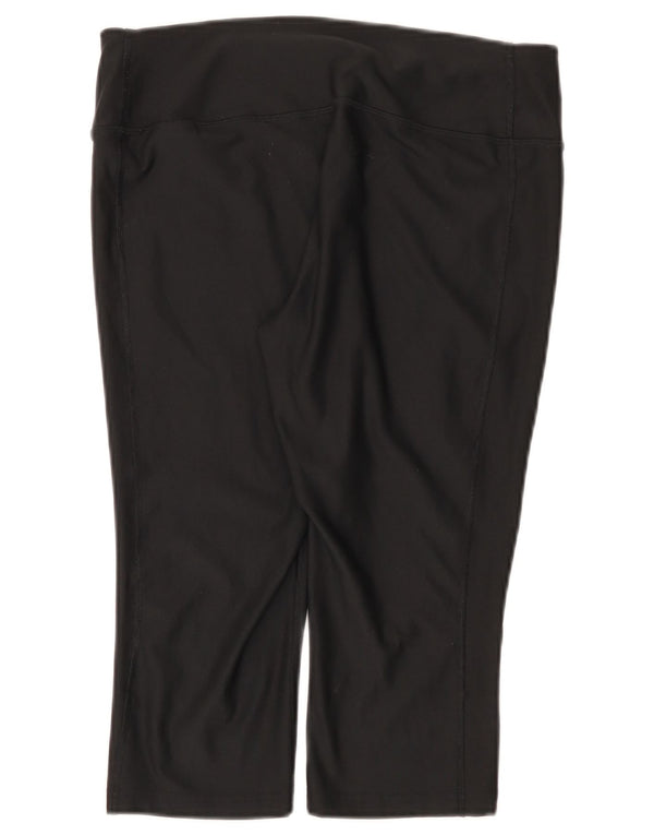 Nike Legging Capri Femme UK 14 Grand Noir Polyester Sports