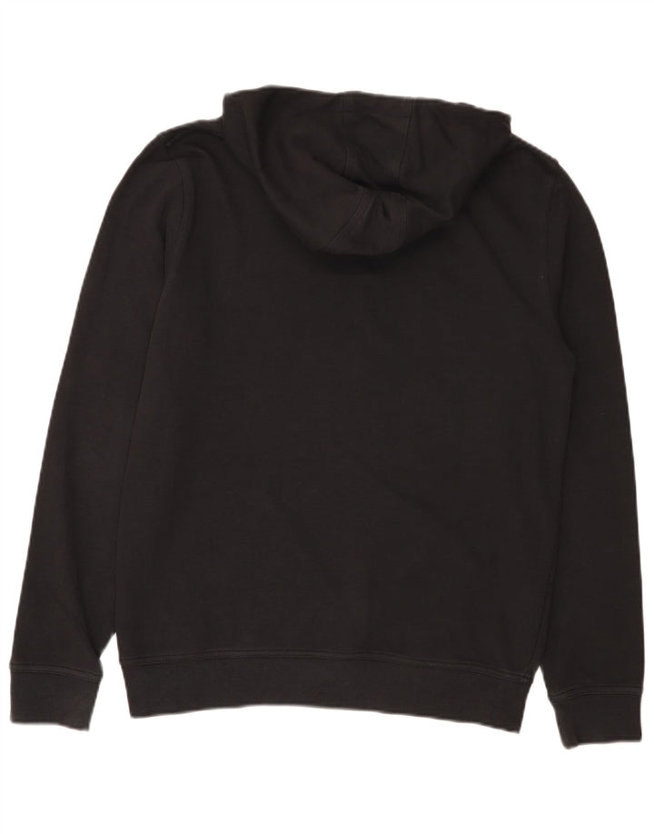 Barbour Pull à capuche graphique pour homme Petit coton noir