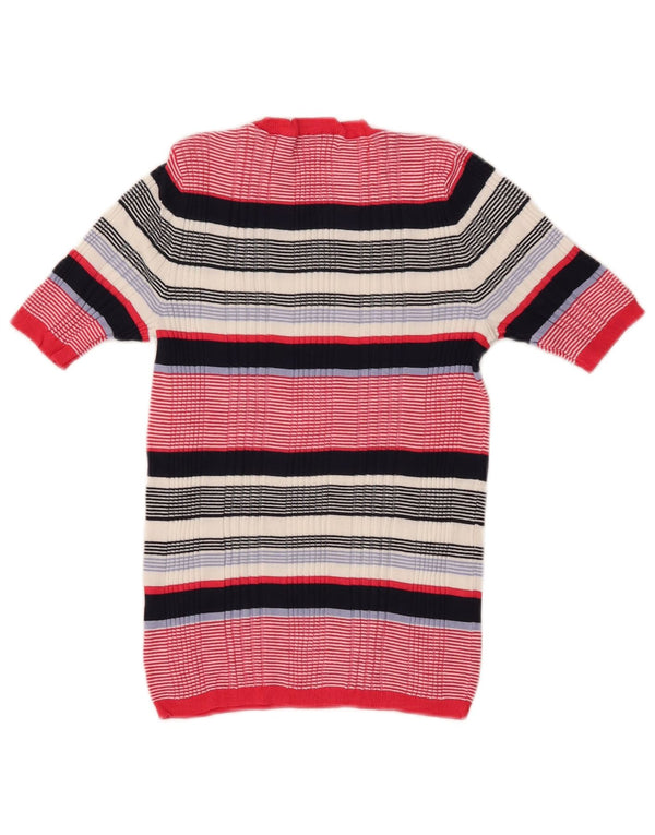 Marks & Spencer Pull col bateau pour femme UK 4 XS Rouge rayé