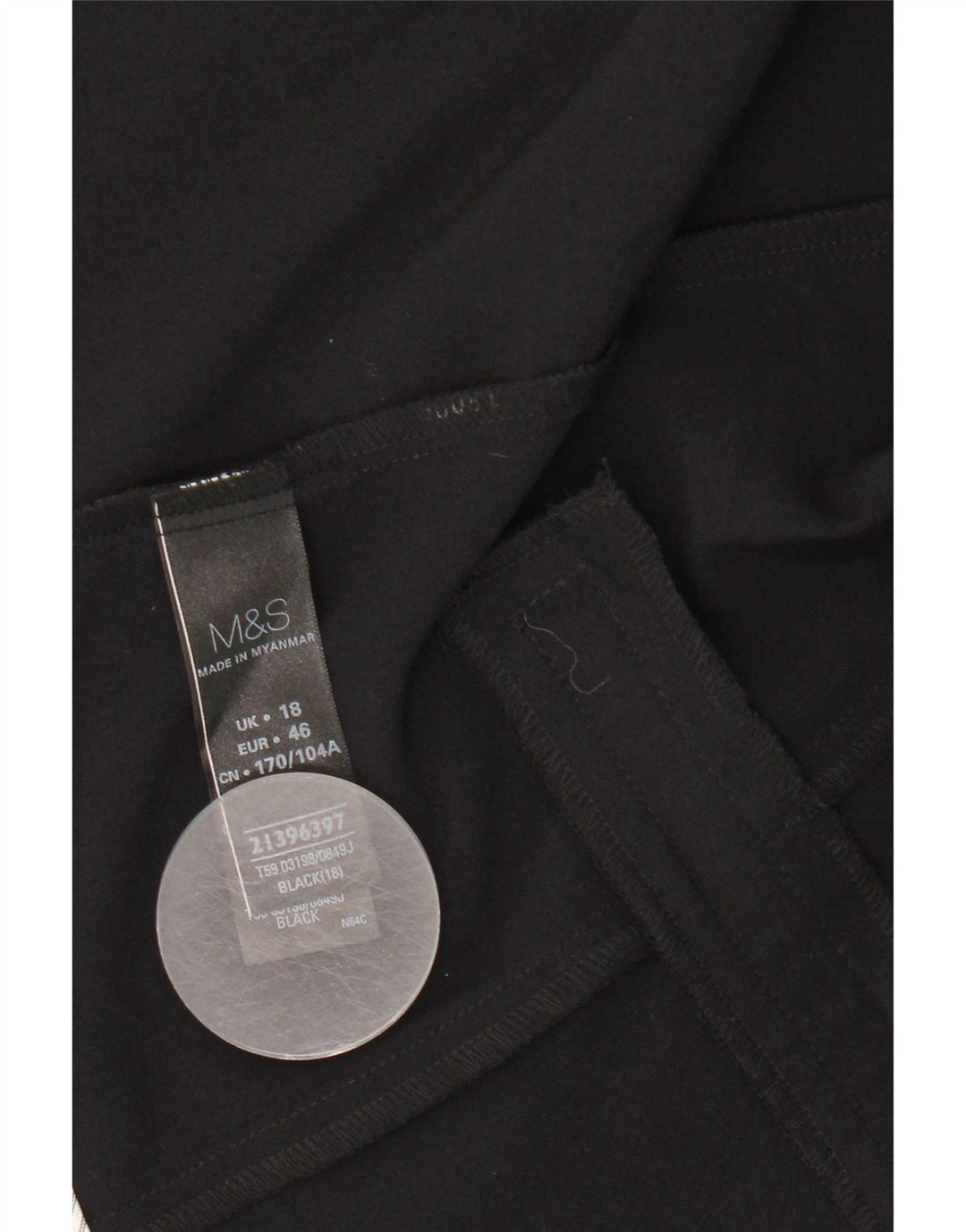 Marks & Spencer Veste blazer ouverte pour femme UK 18 XL Noir Polyester