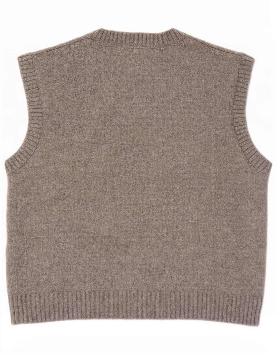 Zara Womens Crop Vest Débardeur UK 14 Gris Moyen Polyester