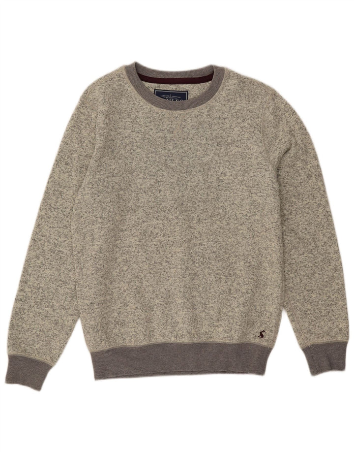 Joules Pull Col Bateau Homme Petit Gris Moucheté Polyester