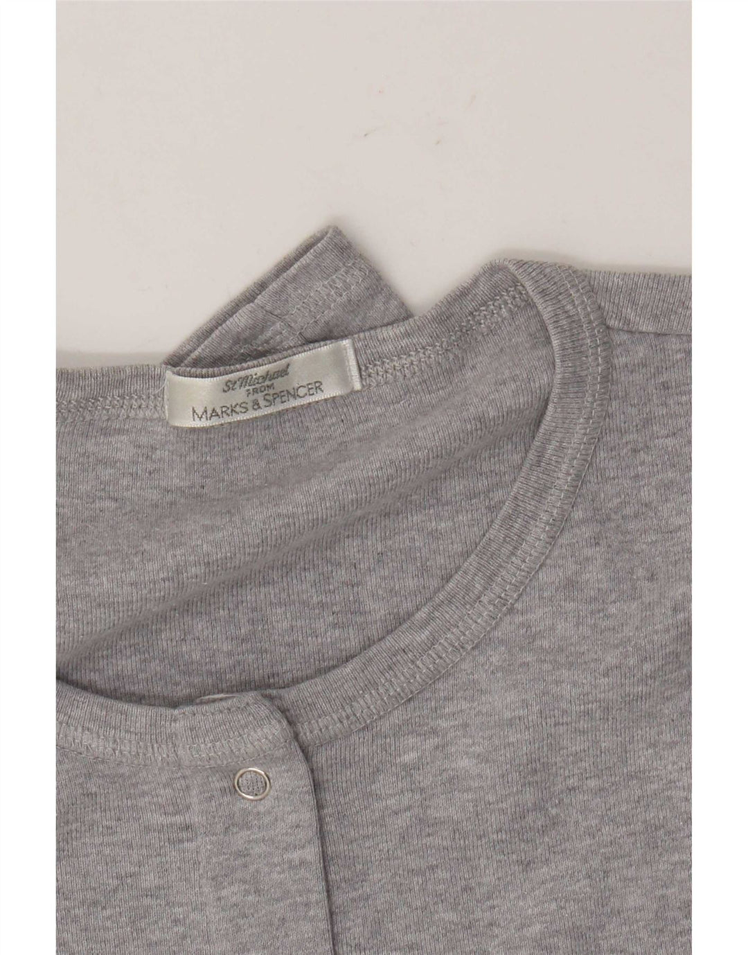 Marks & Spencer Chemisier à manches 3/4 pour femme Gris moyen UK 14