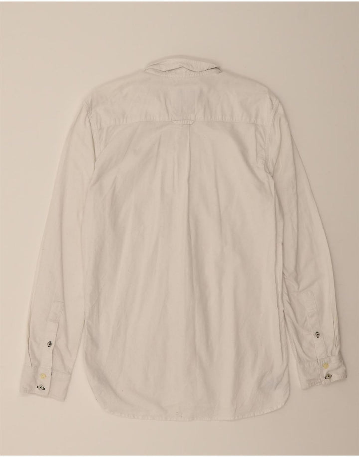 J. CREW Mens Shirt Medium White Cotton Vintage J. Crew and Second-Hand J. Crew from Messina Hembry 