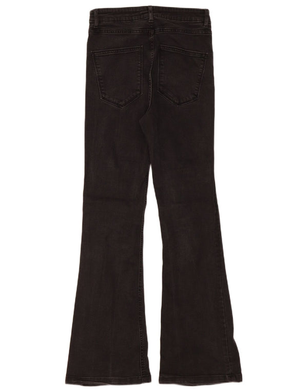 Zara Jean évasé femme EU 38 Small W28 L31 coton noir