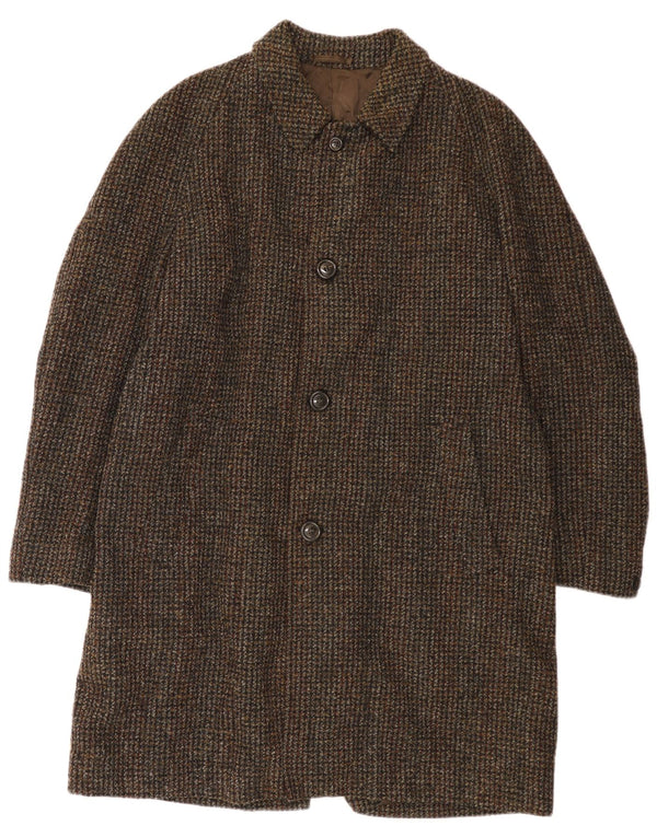 vintage Mens Overcoat UK 40 Grand Brown Check