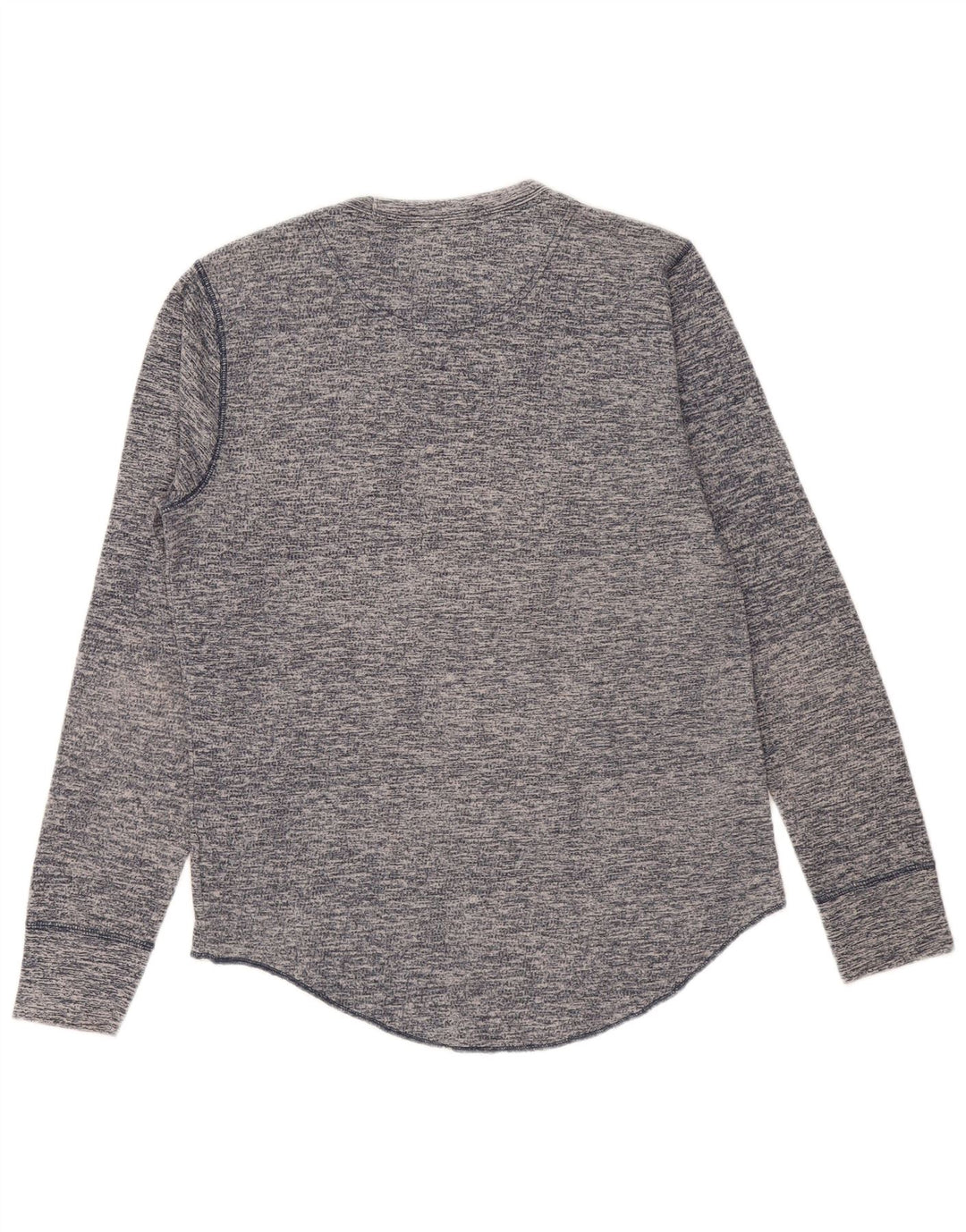 HOLLISTER Haut à manches longues pour homme Bleu marine moyen en coton moucheté