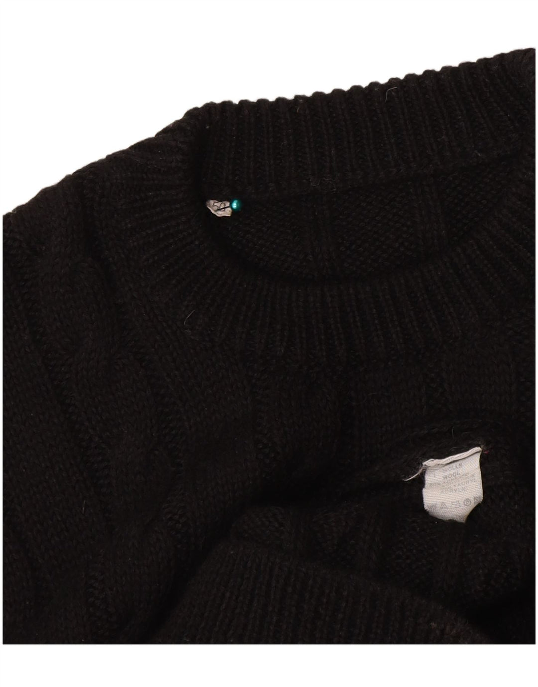 Robe pull femme vintage IT 50 XL laine noire