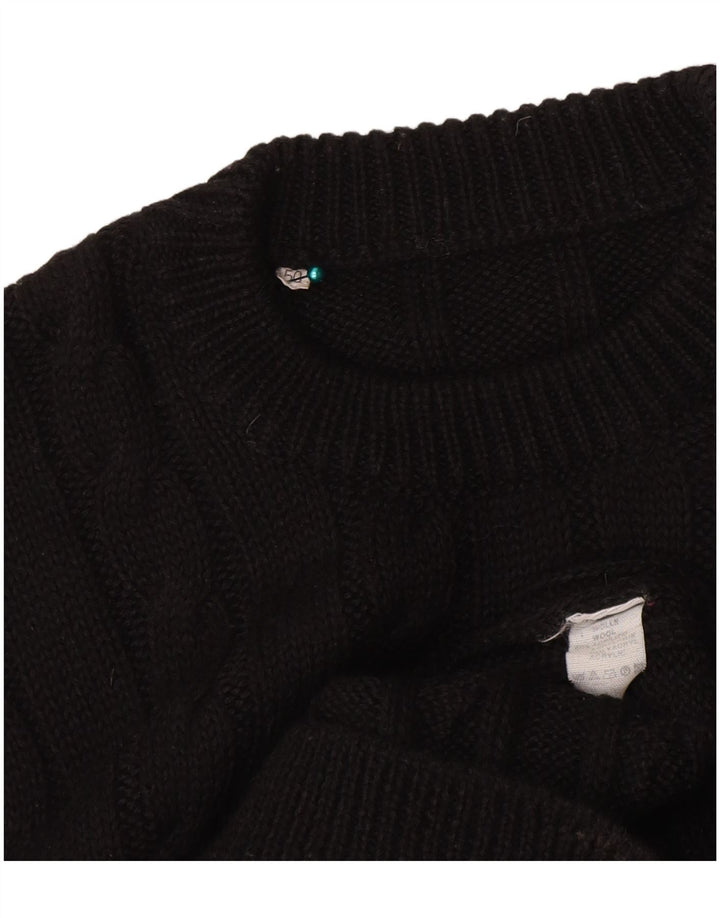 Robe pull femme vintage IT 50 XL laine noire