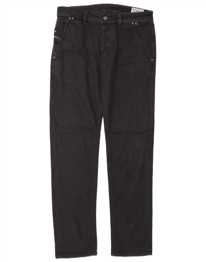 Diesel Jean Droit Bhetto Stretch Homme W33 L34 Coton Noir