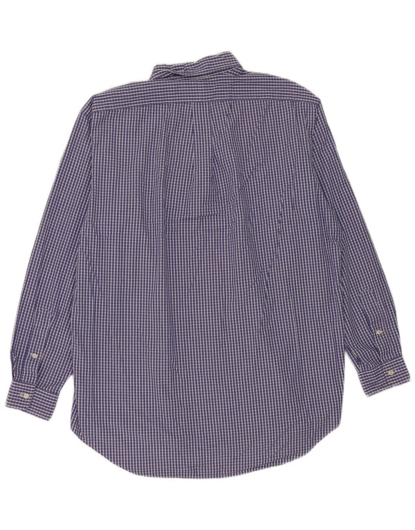 Polo Ralph Lauren Mens Yarmouth Chemise Taille 16 1/2 Grand Bleu Vichy Coton