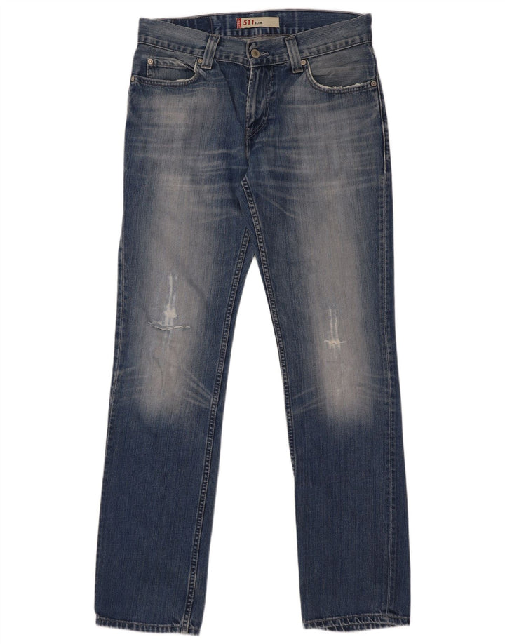 Levi's Jean Slim 511 Distressed Homme Bleu Coton W33 L34