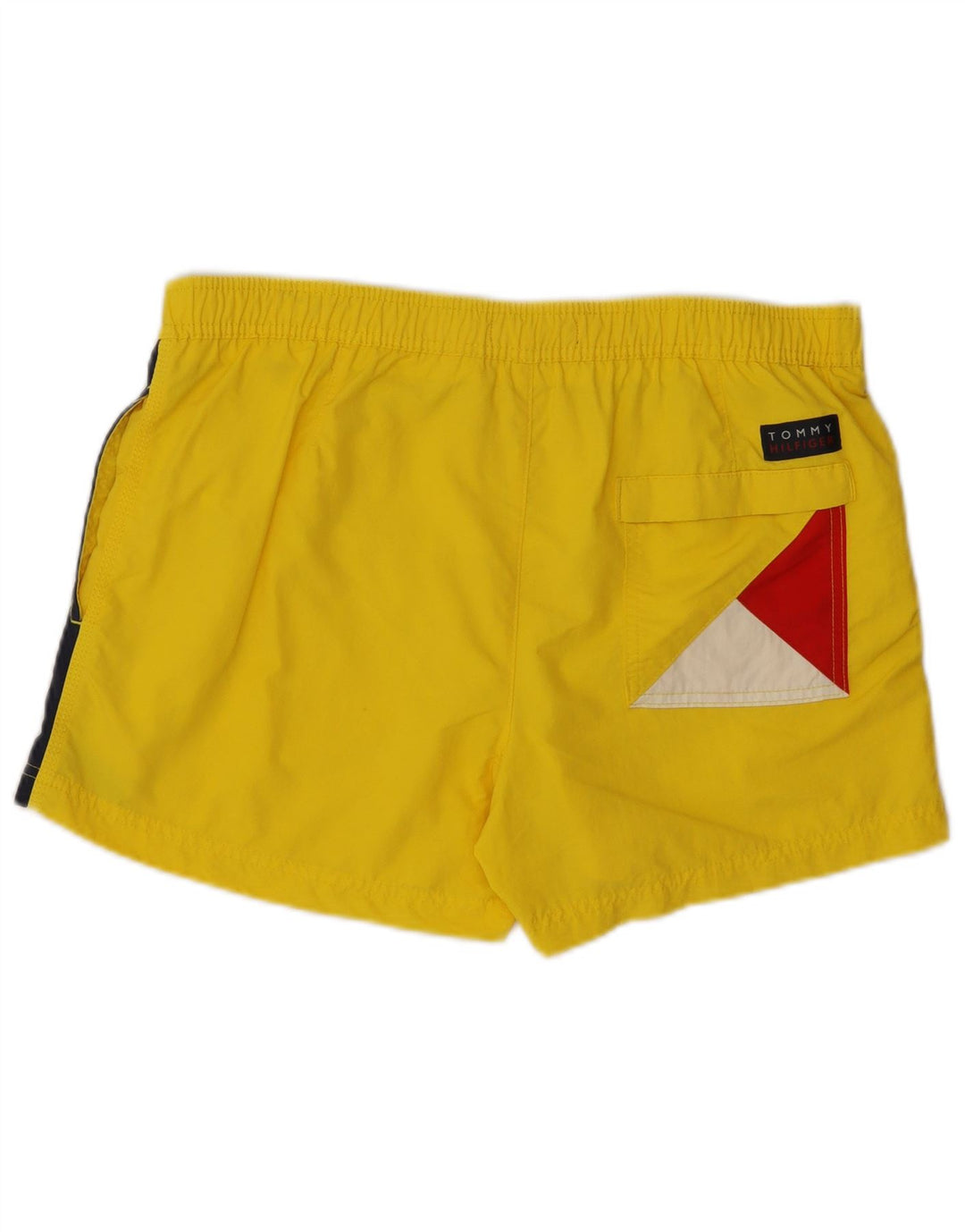 TOMMY HILFIGER Short de Bain Homme Colorblock Polyamide Jaune Moyen