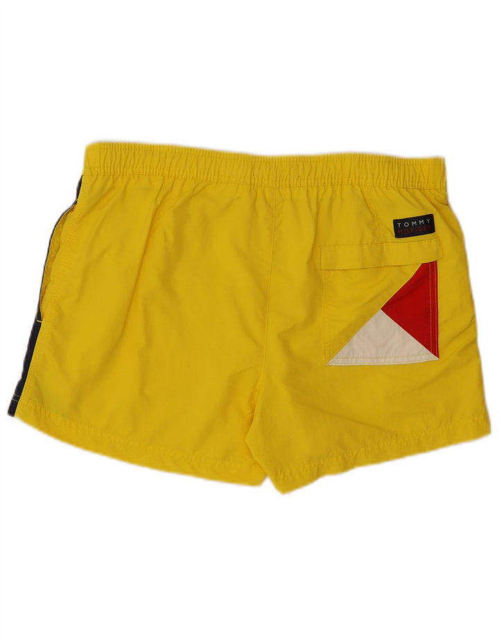 TOMMY HILFIGER Short de Bain Homme Colorblock Polyamide Jaune Moyen