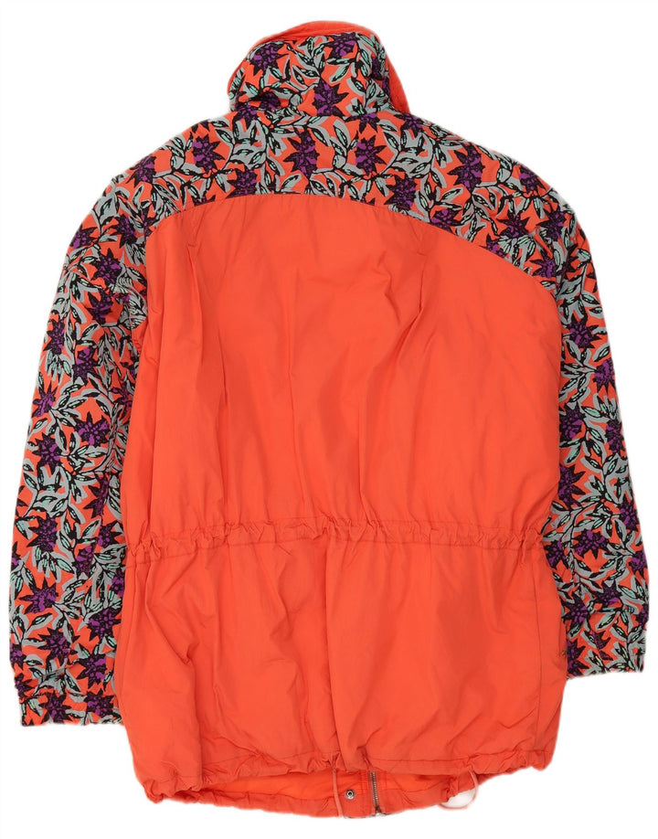 Maier Veste de ski surdimensionnée pour femme UK 10 Small Orange Floral Polyamide