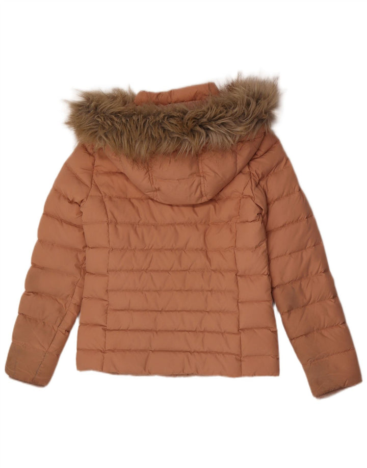 Tommy Hilfiger Veste matelassée à capuche pour femme UK 10 Small Rose Polyester
