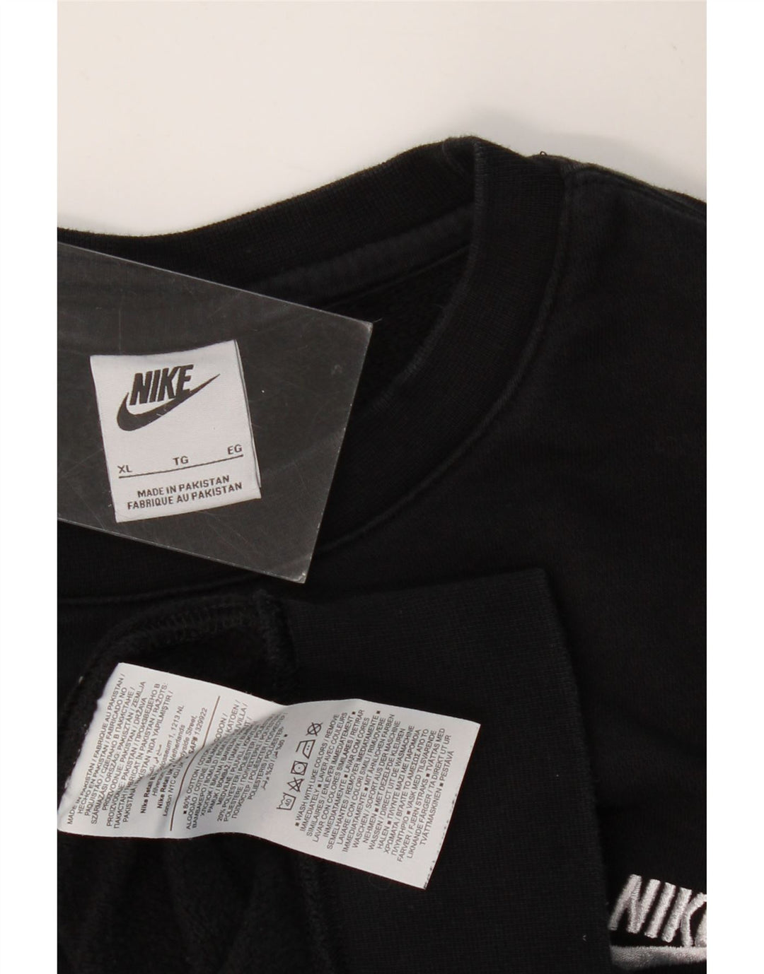 NIKE Homme Sweatshirt Jumper XL Noir Coton
