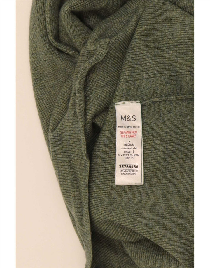 Marks & Spencer Pull col roulé pour femme UK 14 Vert moyen