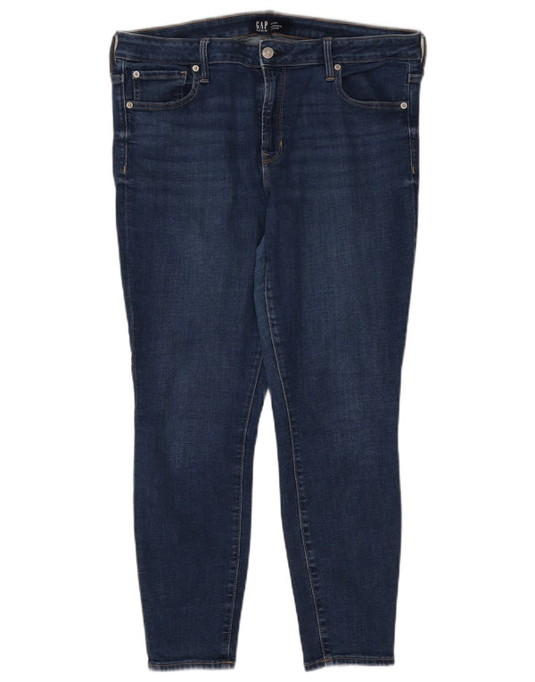 Gap Jean skinny pour femme UK 16 Large W33 L27 Bleu Coton