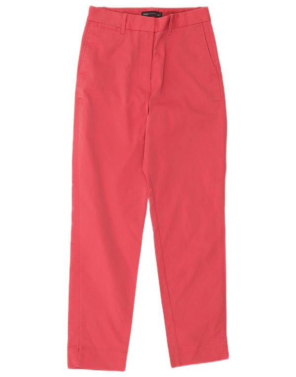 Marks & Spencer Pantalon chino taille haute pour femme UK 8 Small W26 L27 Rose