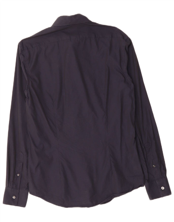 CALVIN KLEIN Chemise Slim Fit Small Bleu Marine Coton Homme