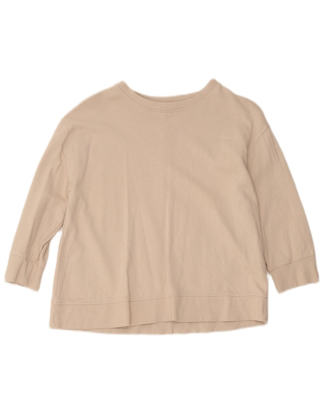 Zara Sweat-shirt à manches 3/4 pour femme UK 10 Small Beige