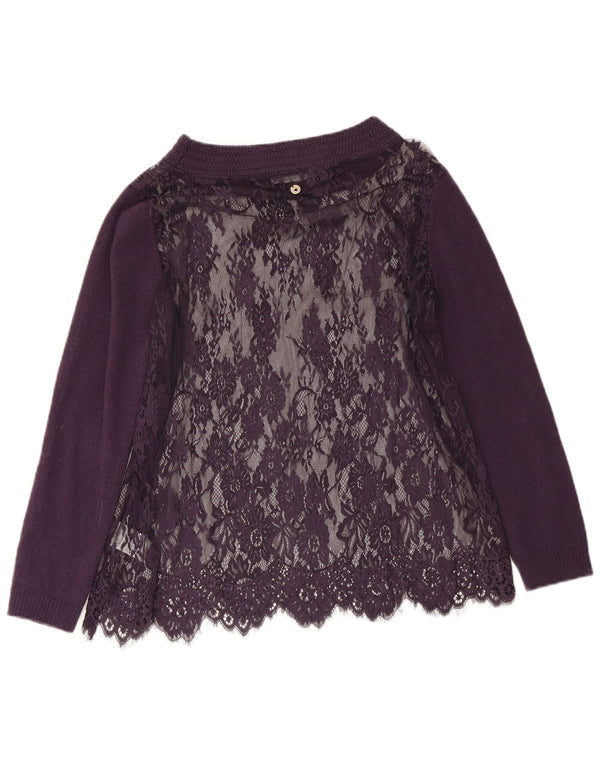 Simona Barbieri Haut transparent surdimensionné pour femme UK 16 Large Violet