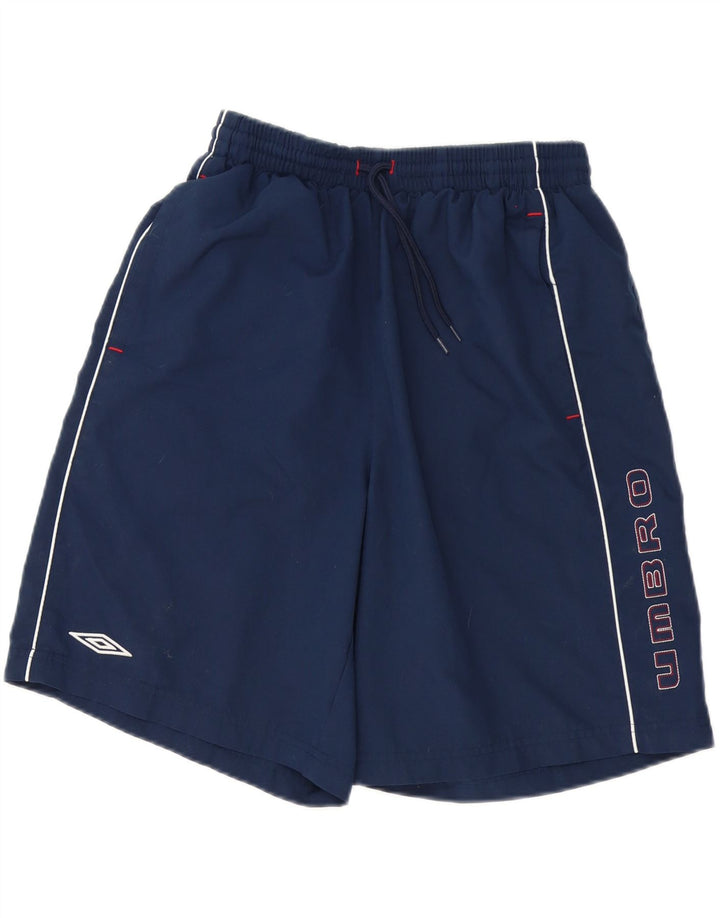 Umbro Short de Bain Graphique Homme Large Bleu Marine Polyester