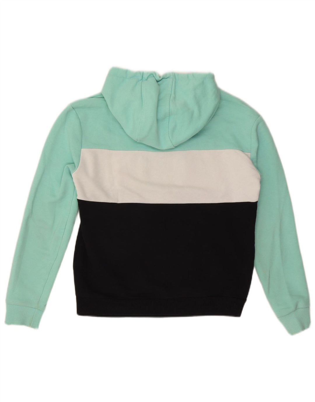 FILA Pull à capuche graphique pour femme UK 6 XS Multicolore Colourblock