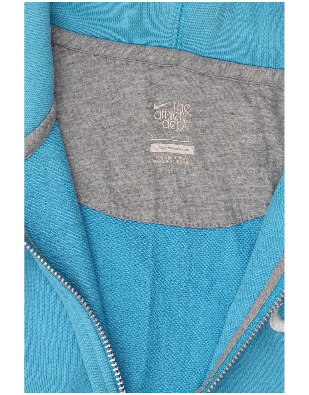 Nike Pull à capuche zippé pour homme Petit Bleu