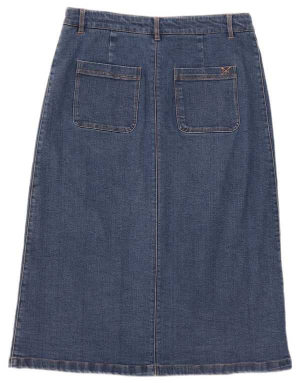 Crew Clothing Jupe en jean pour femme UK 12 Medium W30 Bleu Coton