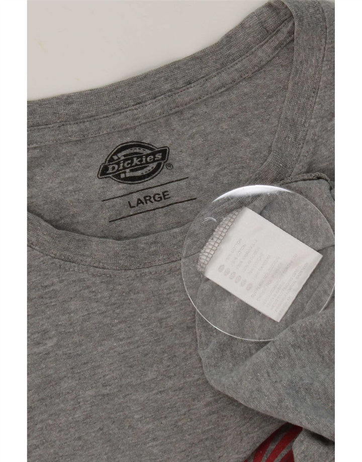Dickies T-Shirt Graphique Homme Grand Gris Coton