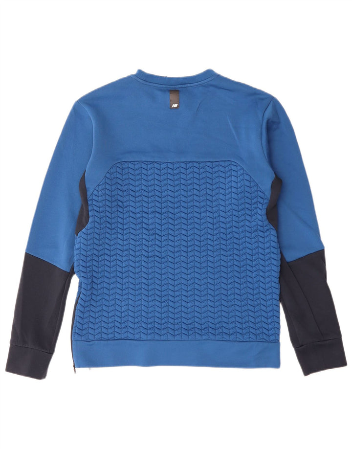 NEW BALANCE Sweat-shirt pour homme Petit Bleu Colorblock Polyester