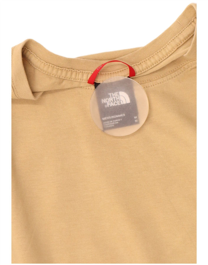 THE NORTH FACE T-Shirt Graphique Homme Coton Beige Moyen