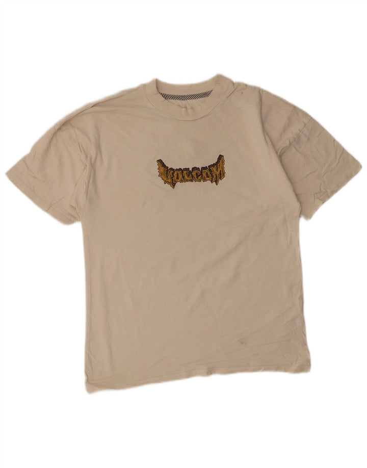 Volcom Haut T-Shirt Graphique Homme Petit Coton Beige