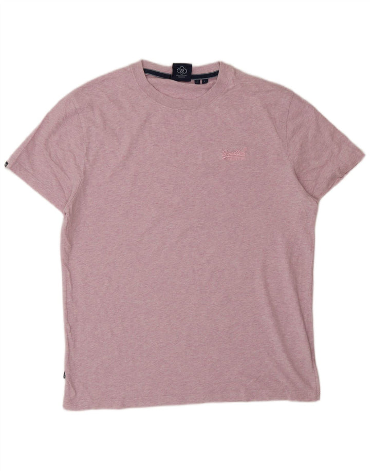 SUPERDRY T-Shirt Homme Top Large Rose Coton