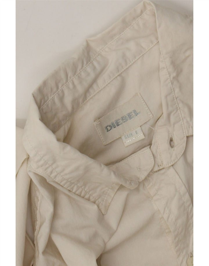 Diesel Chemise Garçon 11-12 Ans Large Blanc Cassé