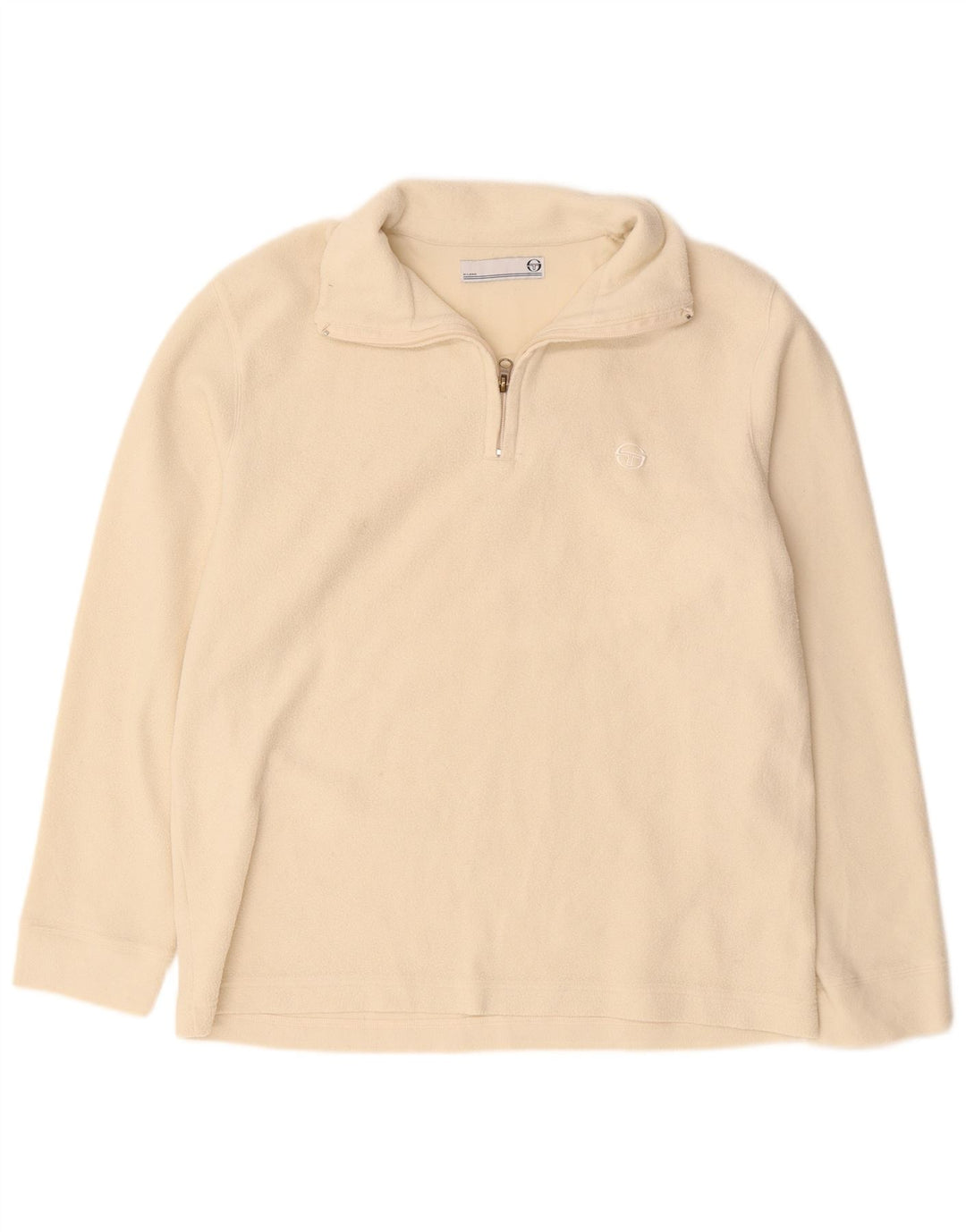 SERGIO TACCHINI Pull Polaire Col Zippé Homme Large Beige