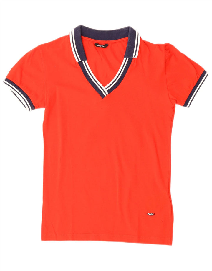 Refrigiwear Polo Femme UK 8 Petit Coton Rouge