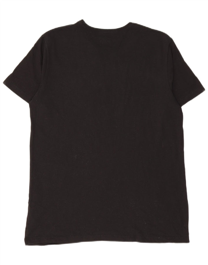 HUGO BOSS T-Shirt Top Noir Moyen Coton Homme
